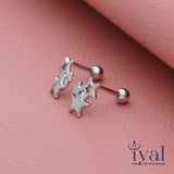 Shimmering Star Silver Stud Earring (3+ Yrs)