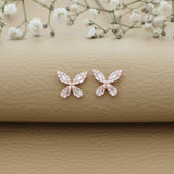 Exquisite Butterfly Wings Earring for Womens & Girls(Rose Gold/Silver)