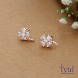 Trail Rose Gold Polish 925 Silver Stud