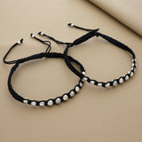 Impressive Balls Silver Thread Anklet (Pair)