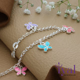 Lovely Butterfly Charm 925 Silver Bracelet(3 - 6Yrs)