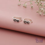 Infinity oxidized adjustable Silver Toering