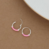 Radiant Rose Hoop Earrings for Kids