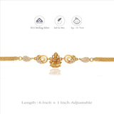 Lakshmi Glory 925 Gold Polish Silver Bracelet
