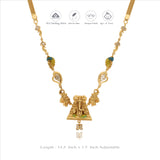 Ganeshaya Divine 925 Gold Polish Silver Necklace
