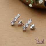 Two Step Flower 925 Silver Stud