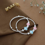 Cloud Flower Adjustable 999 Silver Kid Bangle(0 - 6Yrs)