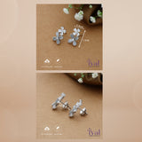 Two Step Flower 925 Silver Stud