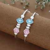 Cloud Flower Adjustable 999 Silver Kid Bangle(0 - 6Yrs)