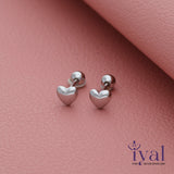 Little Heart Silver Stud for Kids(1+ Yrs)