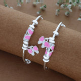 Butterfly Charm Adjustable 999 Silver Kid Bangle(0 - 6Yrs)