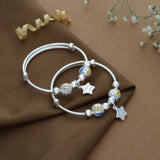 Star Charm Adjustable 999 Silver Kid Bangle(0 - 6Yrs)