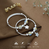 Star Charm Adjustable 999 Silver Kid Bangle(0 - 6Yrs)