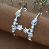 Star Charm Adjustable 999 Silver Kid Bangle(0 - 6Yrs)