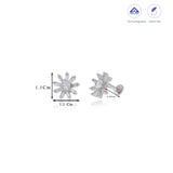 Flora Crown 925 Silver Studs