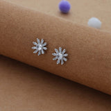 Flora Crown 925 Silver Studs