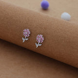 Tiny Flower 925 Silver Studs