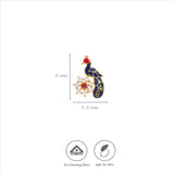 925 Silver peacock Stud Earrings
