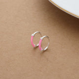 Radiant Rose Hoop Earrings for Kids