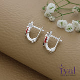 Appealing Butterfly Silver Hoop Earring for Kids