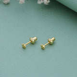 Smily 18K Gold Polish Silver Stud for Kids(2+ Yrs)