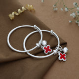 Eleghant Charm Adjustable 999 Silver Kid Bangle(0 - 6Yrs)