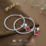 Eleghant Charm Adjustable 999 Silver Kid Bangle(0 - 6Yrs)