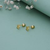Star 18K Gold Polish Silver Stud(2+ Yrs)
