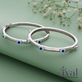Adorable Evil Eye Silver Kada for Kids(6month - 1.5Yrs)
