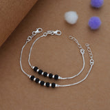 Pure Charm Evil Eye Silver Anklet (0 - 8months)