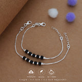 Pure Charm Evil Eye Silver Anklet (0 - 8months)