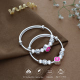 Pretty 999 Silver Kid Bangle(0 - 6Yrs)