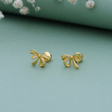 Stunning Butterfly 18K Gold Polish Silver Stud(5+ Yrs)