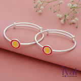 Iron Man Adjustable Silver Kid Bangle for Boys(0 - 5Yr)