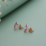 Unicorn Rose Gold Polish 925 Silver Stud for Kids & Teen(5+ Yrs)