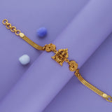 Mayura Lakshmi 925 Gold Polish Silver Bracelet