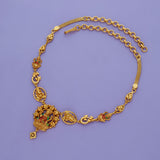 Mangala Lakshmi 925 Gold Polish Silver Necklace