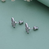 Butterfly Zirocon Silver Stud(3+ Yrs)
