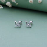 Lovely Butterfly Silver Stud(3+ Yrs)