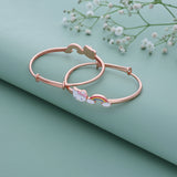 Rainbow HelloKitty 18k Rose Gold Polish Silver Kid Bangle(0 - 5Yr)