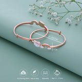 Rainbow HelloKitty 18k Rose Gold Polish Silver Kid Bangle(0 - 5Yr)