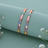 Mesmerising Buttterfly 18k Rose Gold Polish Silver Kid Bangle(0 - 5Yr)