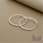 pure silver adjustable bangle without any charm for kids from zero to four years of age