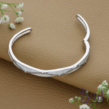White Meadows Cute Silver Kada