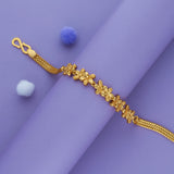Blooming Beauty 925 Gold Polish Silver Bracelet