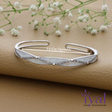 White Meadows Cute Silver Kada