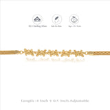 Blooming Beauty 925 Gold Polish Silver Bracelet