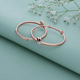 Cute Rabbit 18k Rose Gold Polish Silver Kid Bangle(0 - 5Yr)