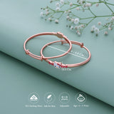 Bow Hellokitty 18k Rose Gold Polish Silver Kid Bangle(0 - 5Yr)