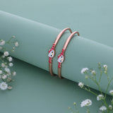 Bow Hellokitty 18k Rose Gold Polish Silver Kid Bangle(0 - 5Yr)